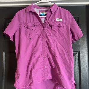 Magellan Outdoors Pink Short Sleeve Shirt